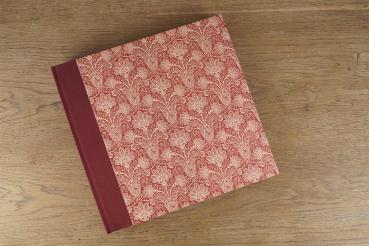 dark red photoalbum retro Papeterie Schreibweise